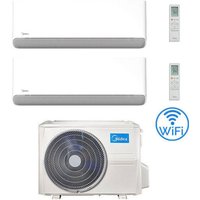 Midea Breezeless-E Wifi R32 Dual Split 12000 + 12000 BTU Klimaanlage mit E.U. M2OE-18HFN8-Q INVERTER Klasse A++/A+ Midea Breezeless-E Wifi R32 Dual Split 12000 + 12000 BTU Klimaanlage mit E.U. M2OE-18HFN8-Q INVERTER Klasse A++/A+ von Midea