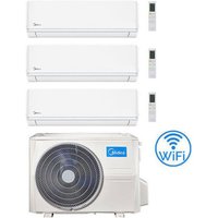Midea Evolution R32 WiFi Trial Split 7000 + 7000 + 7000 BTU Klimaanlage mit E.U. M3OG-21HFN8-Q INVERTER Klasse A++/A+ Midea Evolution R32 WiFi Trial Split 7000 + 7000 + 7000 BTU Klimaanlage mit E.U. M3OG-21HFN8-Q INVERTER Klasse A++/A+ von Midea