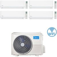 Midea Evolution WiFi R32 Quadri Split-Klimaanlage 9000 + 9000 + 9000 + 9000 BTU mit EU-Wechselrichter M4OE-28HFN8-Q Klasse A++/A+ von Midea