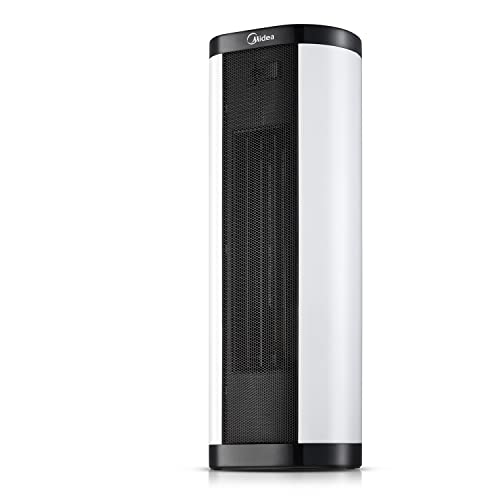 Midea Heizlüfter Energiesparend Leise mit Fernbedienung, 2000 Watt Keramik Heizlüfter mit Thermostat, 2 Heizstufen, 24H Timer, ECO-Modus, GS zertifiziert von Midea