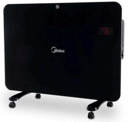 Midea Konvektor Heizung 1500W 24 Stunden Timer fahrbar Fernbedienung 3 Heizstufen Display Frostschutz Kippschutz stufenlos einstellbare Temepratur von 5°C-35°C IP4X4 wasserdicht Midea Konvektor Heizung 1500W 24 Stunden Timer fahrbar Fernbedienung 3 Heizstufen Display Frostschutz Kippschutz stufenlos einstellbare Temepratur von 5°C-35°C IP4X4 wasserdicht von Midea