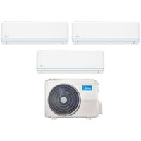 Midea - Trial Split Inverter Klimagerät evolution Serie 9+12+12 mit M3OF-27HFN8-Q R-32 Wi-Fi Optional 9000+12000 von Midea