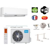 Pack Reversible Mono-Split-Klimaanlage Midea arum a++ 2600w 26m2 + 15-Meter-Kit für die komplette Verlegung integriertes wifi von Midea