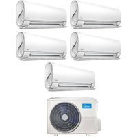 Penta Split Inverter Klimagerät BreezeleSS+ Serie 9+9+9+12 mit M5O-42FN8-Q R-32 Wi-Fi Integrated 9000+9000+9000+12000 - Neu - Midea von Midea