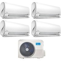 Quadri Split Inverter Klimagerät Serie BreezeleSS+ 9+9+9 mit M4OE-28HFN8-Q R-32 Wi-Fi Integrated 9000+9000+9000 - Neu - Midea von Midea