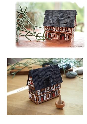 Keramik miniatur Aroma House, Räuchergefäß. Deutschland, Town Hall in Schotten. midene Kleine Größe von Midene