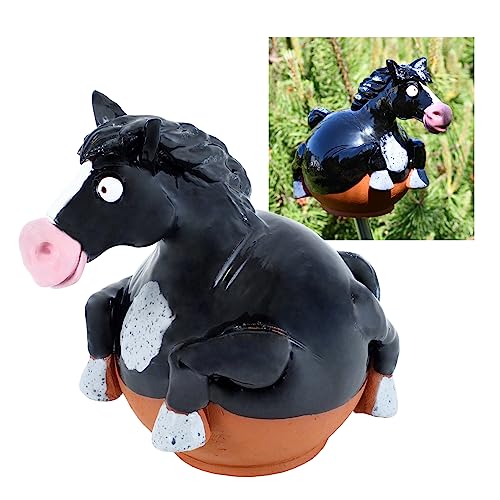 Midene Gartenstecker Keramik Handgefertigt - Gartendeko für Draußen Wetterfest - Garten Deko Keramik - Gartenfiguren & Gartenstatuen - Pferd Midene Gartenstecker Keramik Handgefertigt - Gartendeko für Draußen Wetterfest - Garten Deko Keramik - Gartenfiguren & Gartenstatuen - Pferd von Midene