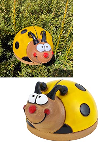 Midene Gartenstecker Keramik Handgefertigt - Gartendeko für Draußen Wetterfest - Garten Deko Keramik - Gartenfiguren & Gartenstatuen von Midene