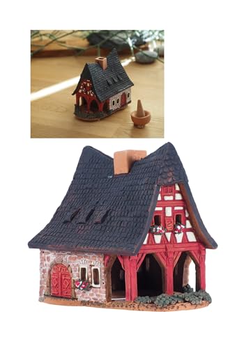 Handgefertigtes Keramik-Aroma-Kerzenhaus von Midene Art Studio. Old Smithery in Rothenburg (Deutschland) von Midene