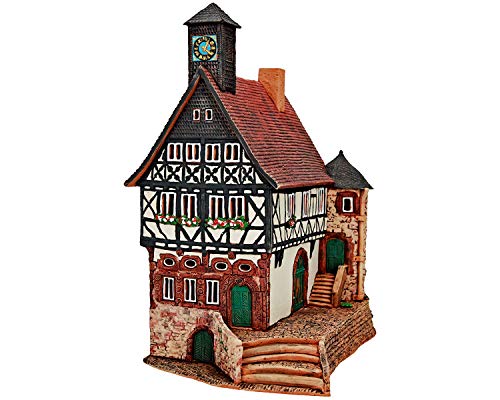 Midene Keramik Aroma Lichthaus, Handarbeit, Künstlerische Miniature, Historisches Altes Rathaus in Ortenberg, Deutschland, D246AR von Midene
