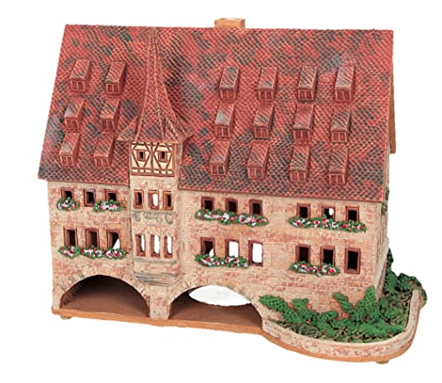 Midene Keramik Aroma Lichthaus, Handarbeit, Künstlerische Miniature, Historisches Heiligen Geist Hospital in Nürnberg, Deutschland, D267AR von Midene