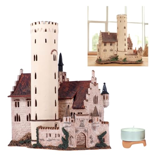 Midene Keramik Aroma Lichthaus , Handarbeit , Künstlerische Miniature, Historisches Schloss Lichtenstein, Deutschland, E210N von Midene