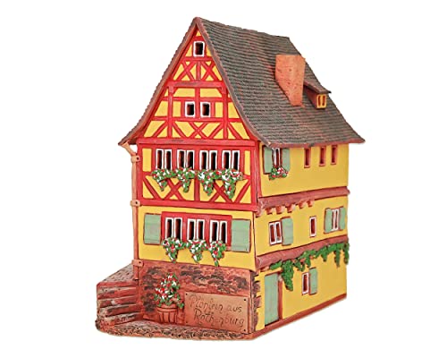 Midene Keramik Aroma Lichthaus, Teellichthalter, Künstlerisches Nachbildung, Historisches Haus Plönlein in Rothenburg, Deutschland, D253AR von Midene