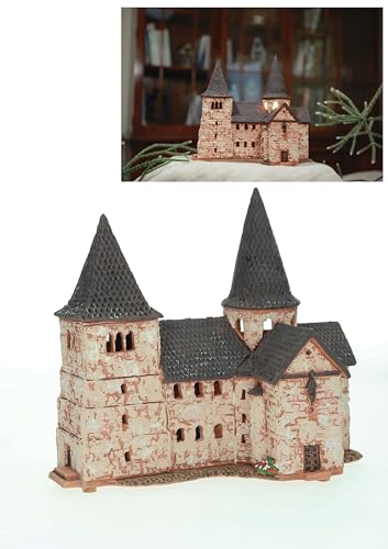 Midene Keramik Aroma Lichthaus, Handarbeit, Künstlerische Miniature, Historische St.Michael Kirche in Fulda, Deutschland, B297N von Midene