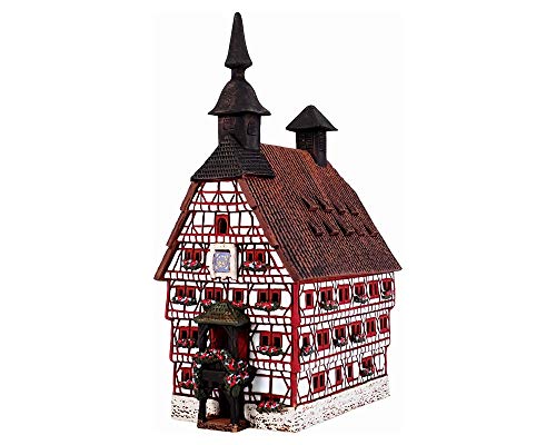 Midene Keramik Aroma Lichthaus, Handarbeit, Künstlerische Miniature, Historisches Altes Rathaus in Besigheim, Deutschland, D243AR von Midene