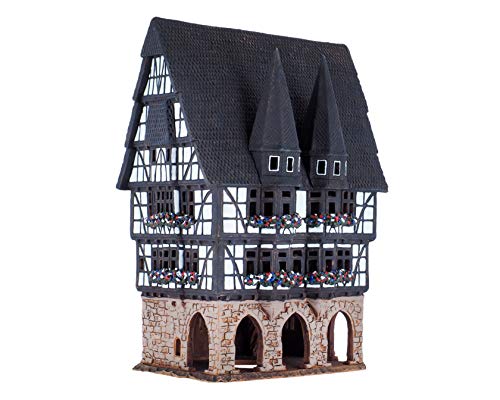 Midene Keramik Aroma Lichthaus , Handarbeit , Künstlerische Miniature, Historisches Rathaus in Alsfeld, Deutschland, F16AR von Midene