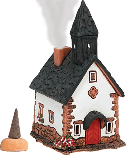 Midene Keramik Räucherhaus , Handarbeit , Künstlerisches Miniatur, Kapelle in Tirol, Italy, R290 von Midene