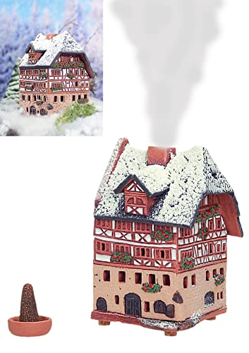 Midene Weihnachtsdorfhaus Keramikkegel Räucherstäbchenhalter Wohnkultur Miniatur Historisches Dürerhaus in Nürnberg Deutschland von Midene