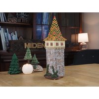 Handgefertigter Keramik Teelichthalter Mangturm Turm - Lindau Germany Replica Handgefertigter Keramik Teelichthalter Mangturm Turm - Lindau Germany Replica von MideneArtStudio