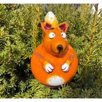 Midene Ceram Gartenstecker Eichhörnchen Gkr33 Beetstecker Frostsicher Handbemalter Rasenstecker Von von MideneArtStudio