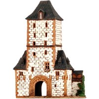Midene Keramikhaus Teelicht Kerzenhalter Handgemachte Miniatur Haus Replik Vom Eisenturm in Mainz Germany D368 Mini Kleines von MideneArtStudio