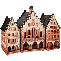 Midene Keramik Haus Teelicht Kerzenhalter Raumdeko Miniatur Replik Römer Halle Frankfurt C233 | Set 3 Artikel Tiny House von MideneArtStudio