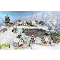 Midene Keramikkegel Räucherstäbchenhalter Raumdekoration Fantasy House Kollektion Winter Edition | 2Er-Set von MideneArtStudio