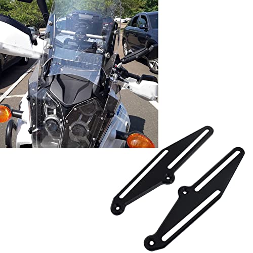 Midimttop Motorrad Unterstützung Halter Kits Windschutzscheibe Halterung 4" / 100mm Windschutz Teller Replacement for Tenere 700 XT700Z XTZ 700 Z T7 2019-2024 Verstellbare Windschutzscheibenhalterung von Midimttop