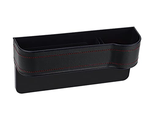 Autositz Seitentaschen Organizer für Mini Cabrio R52 R57 F57 Shooting Brake R55, Pu-Leder Autositz Gap Aufbewahrungsbox Organizer Aufbewahrungsbox,- Black Right von Midj