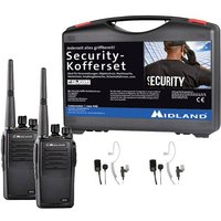 Midland G15 Pro PMR 2er Security-Koffer inkl. MA 31-M C1127.S2 PMR-Funkgerät 2er Set von Midland