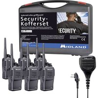 Midland G15 Pro PMR 6er Security inkl. MA 25-M C1127.S5 PMR-Handfunkgerät 6er Set von Midland