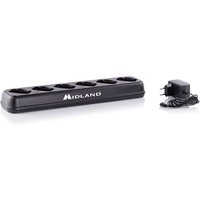 Midland Tischlader 6-fach Standlader für Business Radio BR02 / BR02 Pro C1295 von Midland