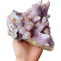 Engel Aura Lavendel Lila Spirit Quarz Kristall Cluster von MidnightAuraCrystals