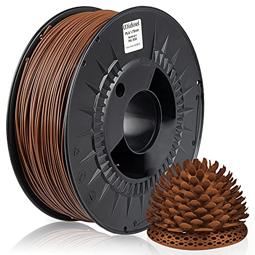 Midori® PLA Filament | 1,75mm 3D-Drucker-Filament 1kg Spule in Hellbraun | Verwicklungsfreies Filament für 3D-Drucker & Stift von Midori