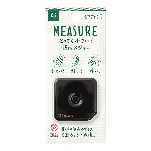 Midori Kompakte Messung, 1,5 m, XS-Serie, schwarz (35278006) von Midori