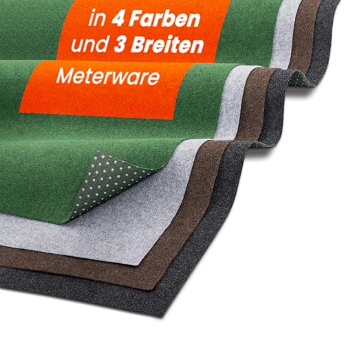 Midori Rasenteppich | Hochwertiger Balkonteppich 133 x 175 cm in Braun | Strapazierfähiger & wasserdurchlässiger Kunstrasen-Teppich mit Noppen von Midori