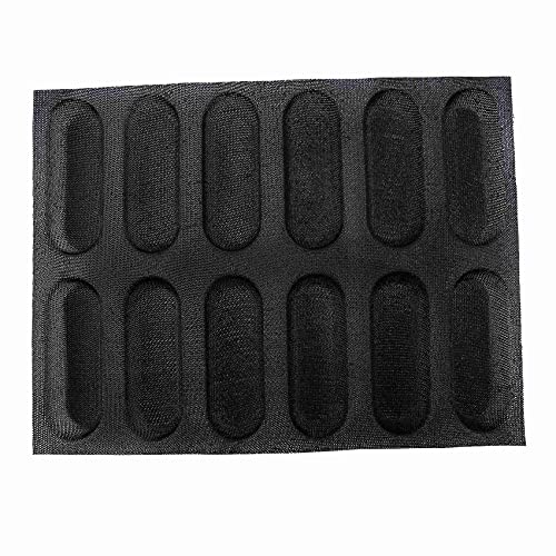 Mini Backblech, Brötchenblech Brötchenbackformen Silikon Brötchenblech Silikon Brötchenblech laib und Seele Silikonformen 12 Einheiten Backen von Non-Stick Food Grade von Midream