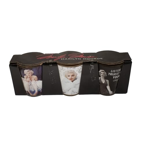 Marilyn Monroe MG Schnapsgläser, 3 Stück, Mid-South Products von Midsouth Products