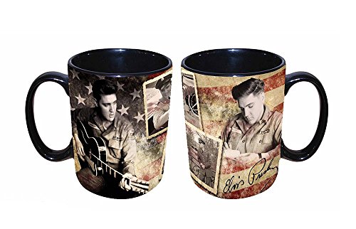 Midsouth Products Elvis Presley Große Tasse mit amerikanischer Flagge, 473 ml von Midsouth Products