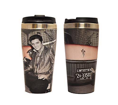Midsouth Products Elvis Presley Thermobecher mit Auto aus Stahl Midsouth Products Elvis Presley Thermobecher mit Auto aus Stahl von Midsouth Products