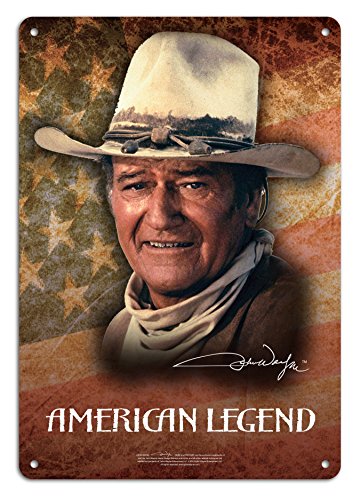 Midsouth Products John Wayne Blechschild, 20,3 x 29,2 cm, American Legend von Midsouth Products