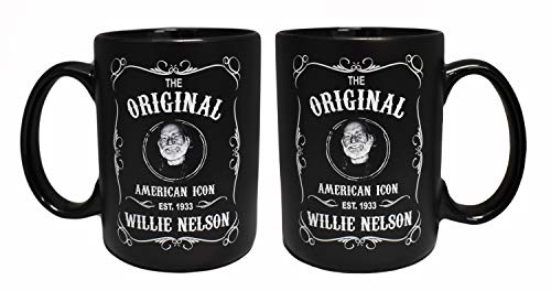 Willie Nelson Tasse, Schwarz/Weiß von Midsouth Products
