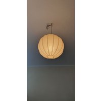 Cocoon Kronleuchter Goldkant, 60Er, 70Er Midcentury Deckenlampe, Pendelleuchte, Voll Funktionsfähige Vintage Leuchte von Midtage
