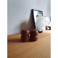 Vintage Teak Servierschalen-Anbietschalen von Midtage