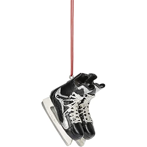 1 x Weihnachts-/Alltags-Ornament, 6,3 cm Hockeyschlittschuhe (zum Aufhängen oder Aufstellen). von Midwest-CBK von Midwest-CBK