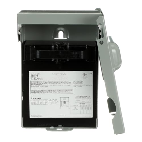 MIDWEST U035F2P • Wetterfester abgesicherter Wechselstrom-Trennschalter • Metallkonstruktion • AC-Trennschalter • 60 A 240 V • 1 Phase N3R • PS MIDWEST U035F2P • Wetterfester abgesicherter Wechselstrom-Trennschalter • Metallkonstruktion • AC-Trennschalter • 60 A 240 V • 1 Phase N3R • PS von Midwest