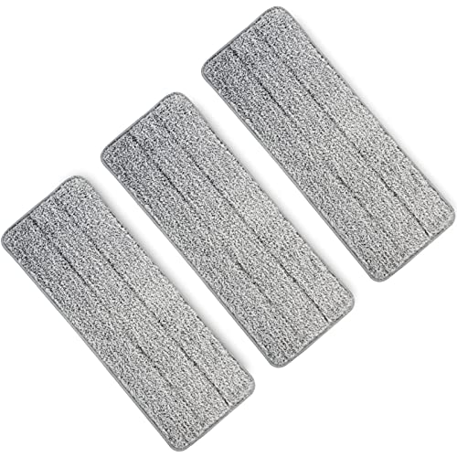 Midyb Mop Pads, 3 Stück Mikrofaser Moppkopf für Wischmopp B0BR9RD2LN, B0BQTKRNNG, Bodenwischer Ersatzbezug Wischpad für Hartholz, Marmor, Fliesen, 32 x 12,5 cm von Midyb