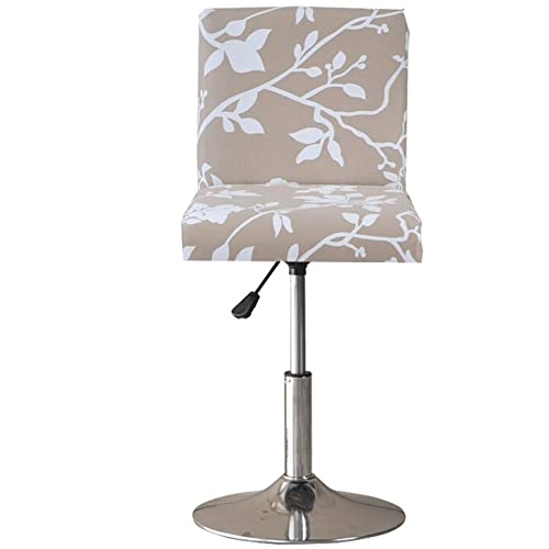 Barhocker Bezug, Bar Stuhlhussen 1er 2er 4er Oder 6er Set Büro Hochlehner Stuhlbezug，Stretch Jacquard für Universal Boss Drehstuhl Esszimmer Hochzeit Party Hotel Bankett ( Color : BD25 , Size : 2PCS ) von Miecoae
