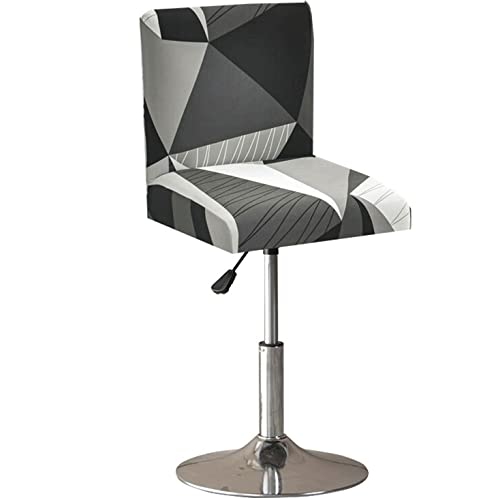 Barhocker Bezug, Bar Stuhlhussen 1er 2er 4er Oder 6er Set Büro Hochlehner Stuhlbezug，Stretch Jacquard für Universal Boss Drehstuhl Esszimmer Hochzeit Party Hotel Bankett ( Color : BD30 , Size : 2PCS ) von Miecoae