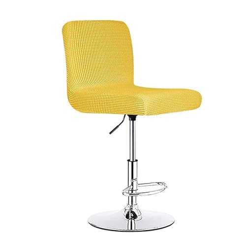 Barhocker Bezug, Bar Stuhlhussen 1er 2er 4er Oder 6er Set Büro Hochlehner Stuhlbezug，Stretch Jacquard für Universal Boss Drehstuhl Esszimmer Hochzeit Party Hotel Bankett ( Color : BD5 , Size : 1PC ) von Miecoae